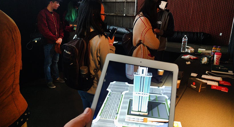 Stambol showing Augmented Reality (AR) app for real estate and architecture