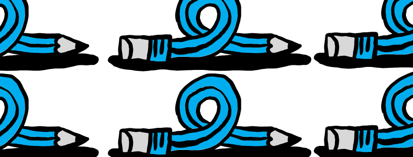 ilustração de lápis azul