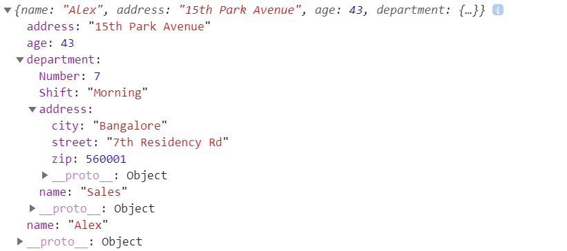 Object and Array Destruction in Javascript