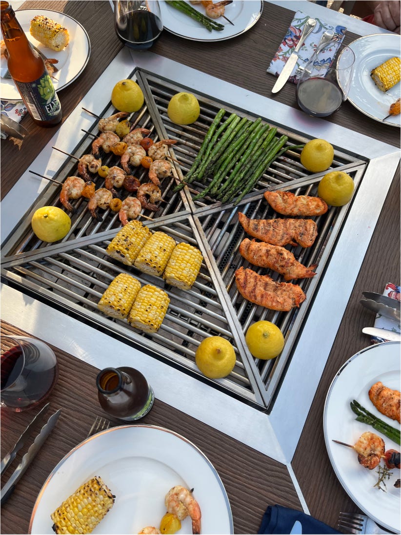 korean barbeque table grill