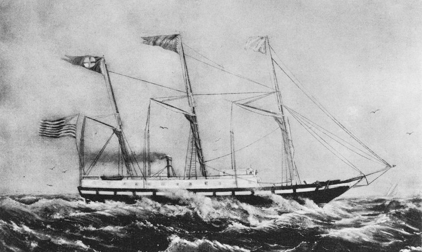 The Bangor, first iron steamer in America, built 1843–4 / Library of Congress