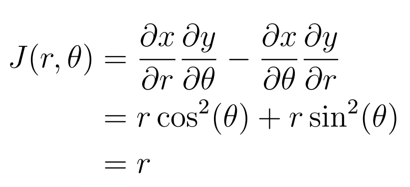 Formula for the Jacobian.