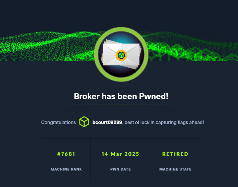 HTB Broker Walkthrough/Explanation