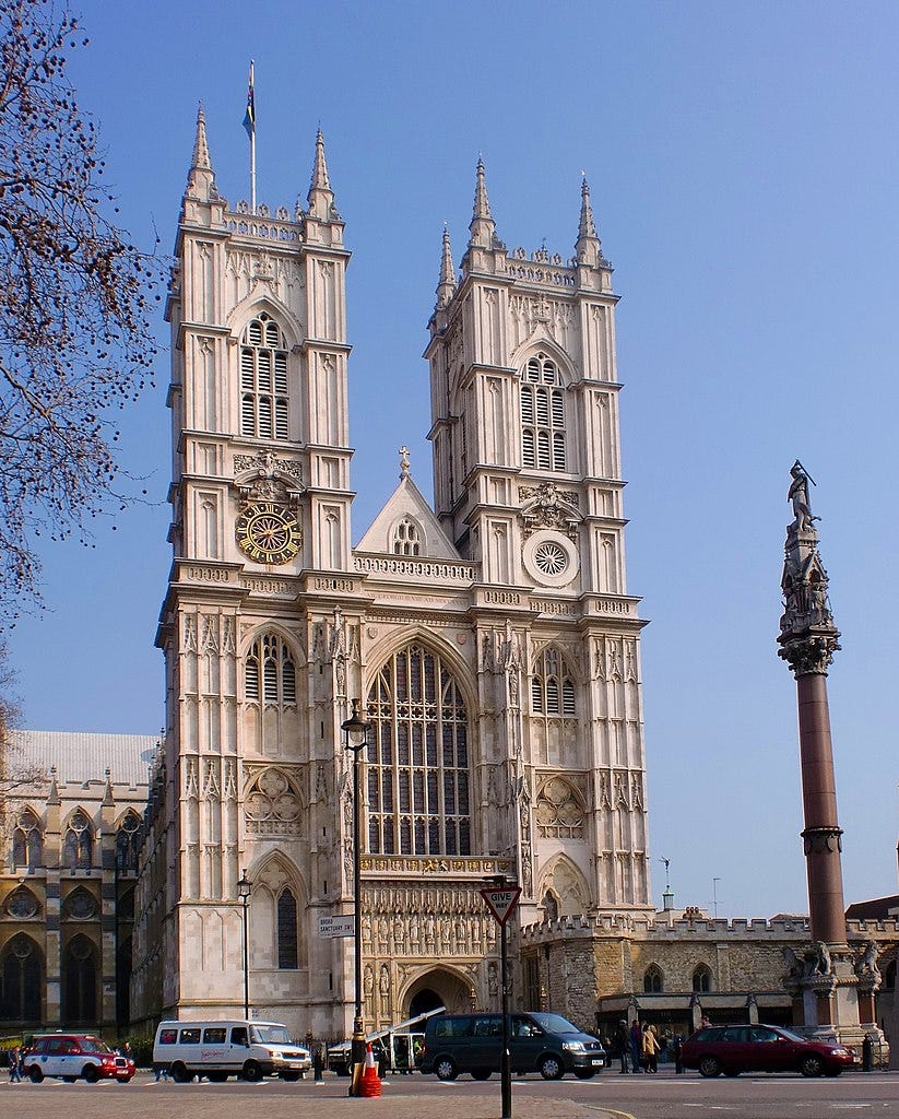 The Westminister Abbey in London