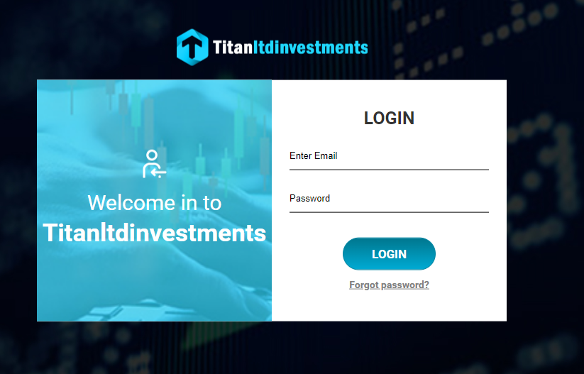 Login page requiring email and password