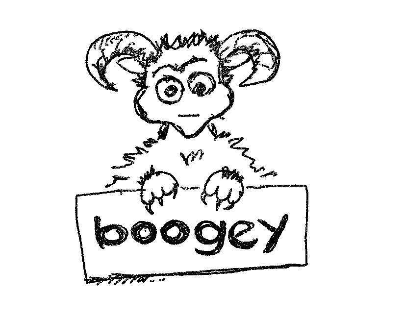 Your drawing boogey man is tiny in reality.
