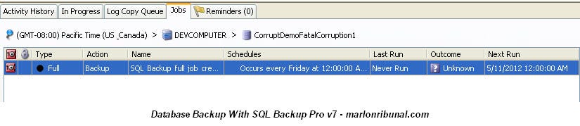SQL Server backup using SQL Backup Pro from Red Gate