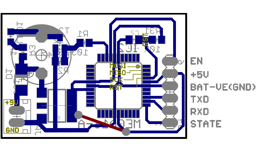 PCB design, designed on Eagle Autodesk
