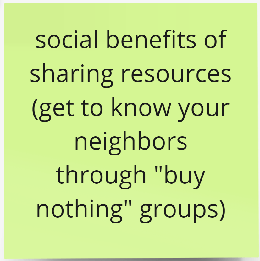 Exploring the social implications of acquiring things second-hand involves the values, needs, and goals of our learners’ character personas.