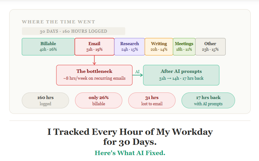 Title: I Tracked Every Hour of My Workday for 30 Days. Here’s What AI Fixed.