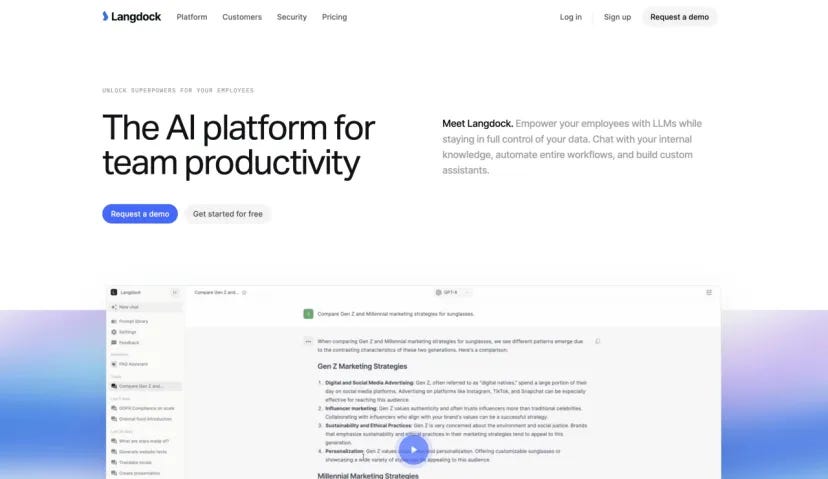 Z Product | How Langdock (accepted by Y Combinator) is Revolutionizing the Large Language Model Era…