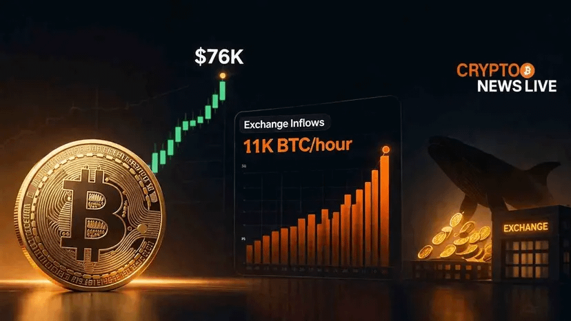 Bitcoin Hits $76K as Large Holders Rush to Exchanges