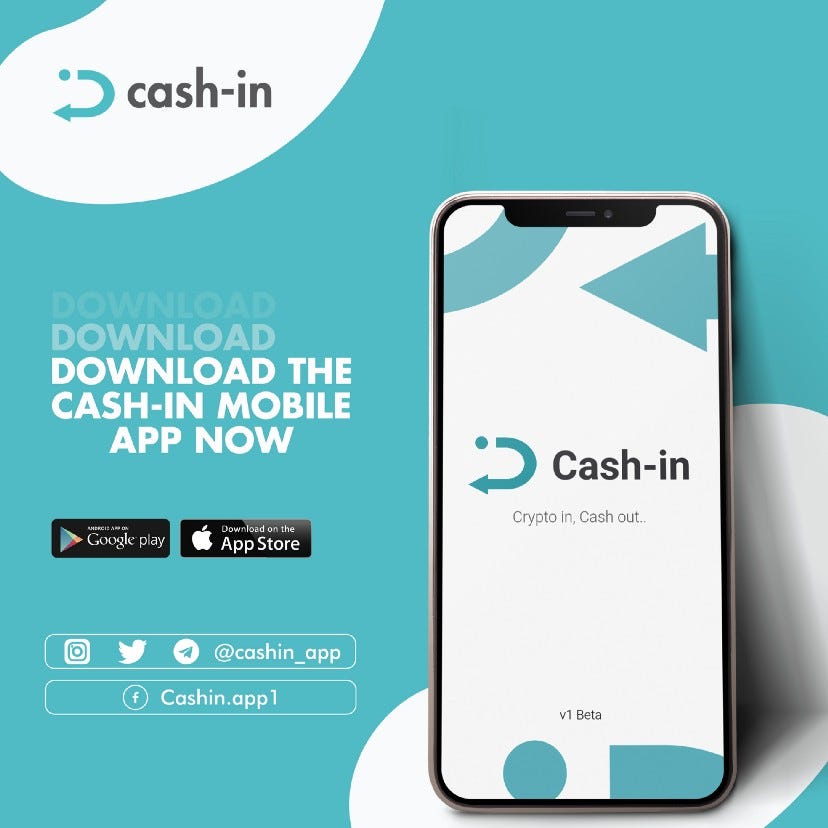 Download Cash-in App from Play Store or Apple Store