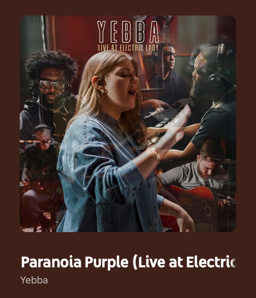 Screenshot of Paranoia Purple by Yebba Smith