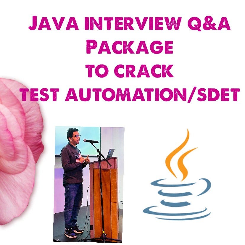 Launched ! Java Interview Q&A Guide for Automation QA, SDET