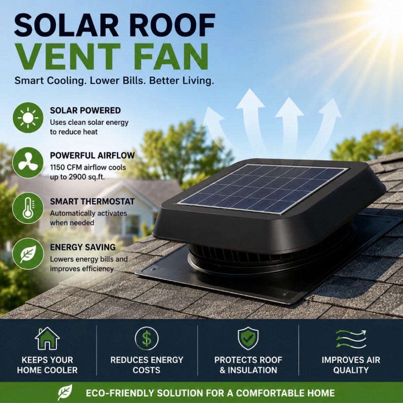 Best Solar Roof Vent Fan: 7 Ways iLIVING Hybrid Beats Poor Airflow