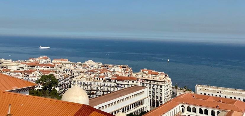 The view of the Bay of Algiers from the Casbah.