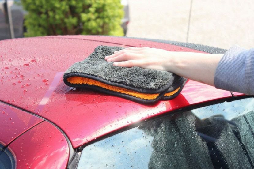 Drying Car To Remove Water Spots