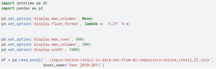 Loading the dataset, importing necessary libraries and changing settings