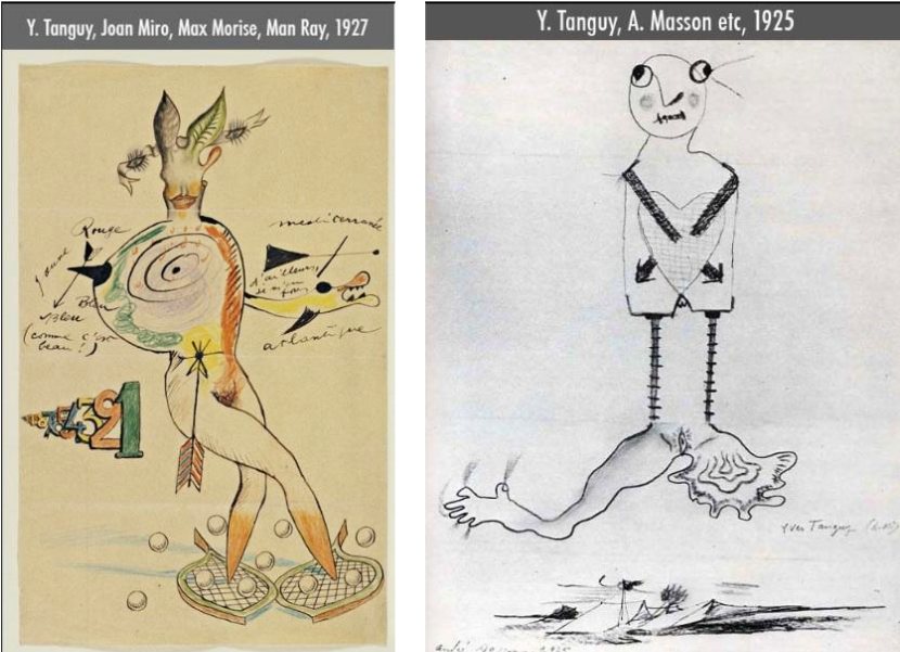 Examples of exquisite corpse.