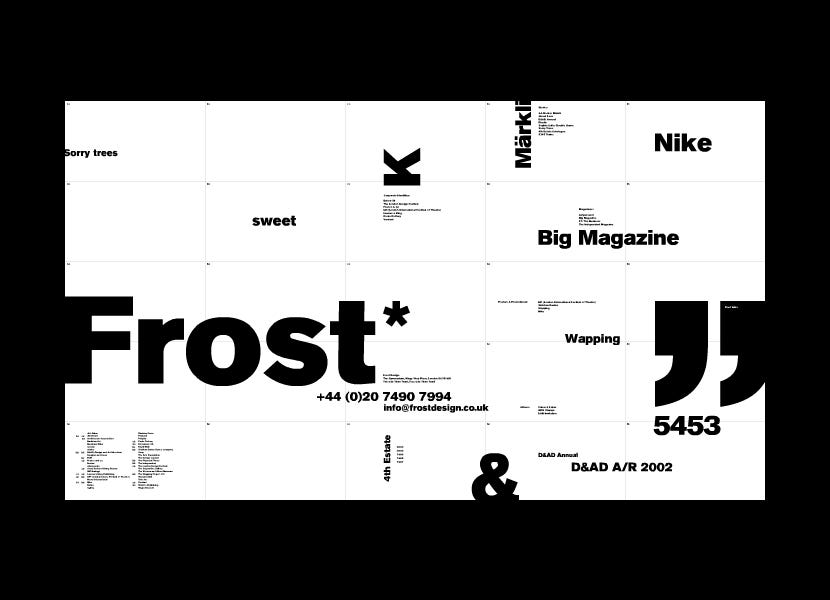 Screen capture of Frost Design from 2002. Source: www.webdesignmuseum.org