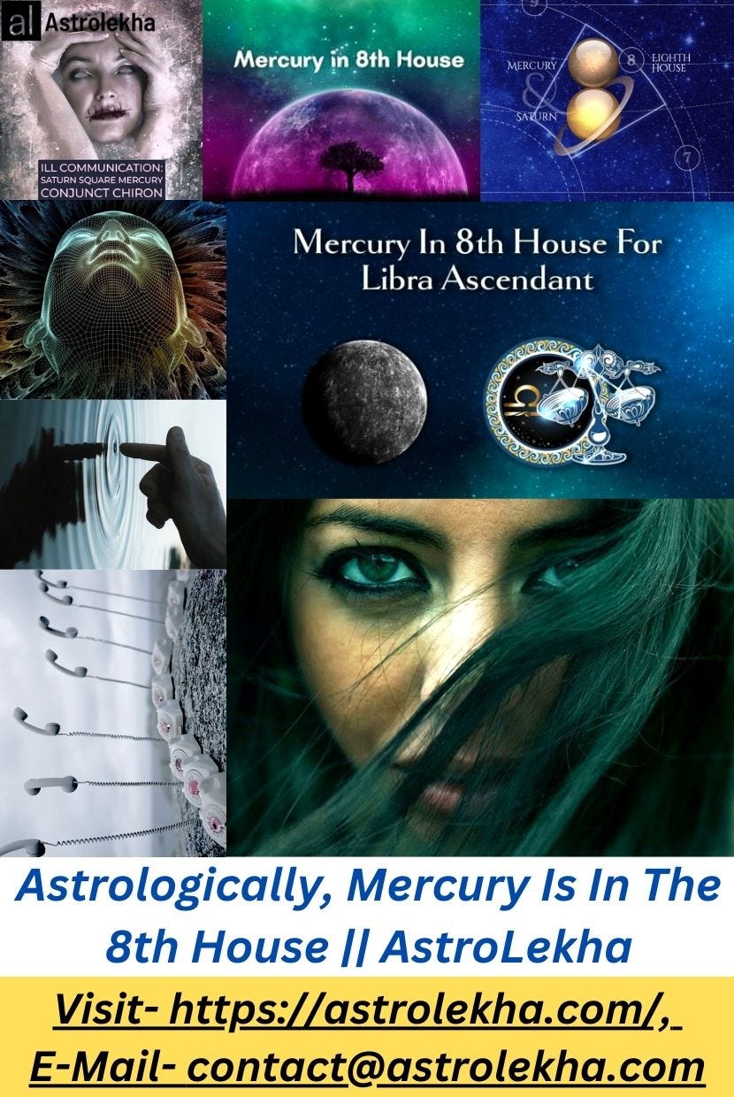 Mercury in 8th house