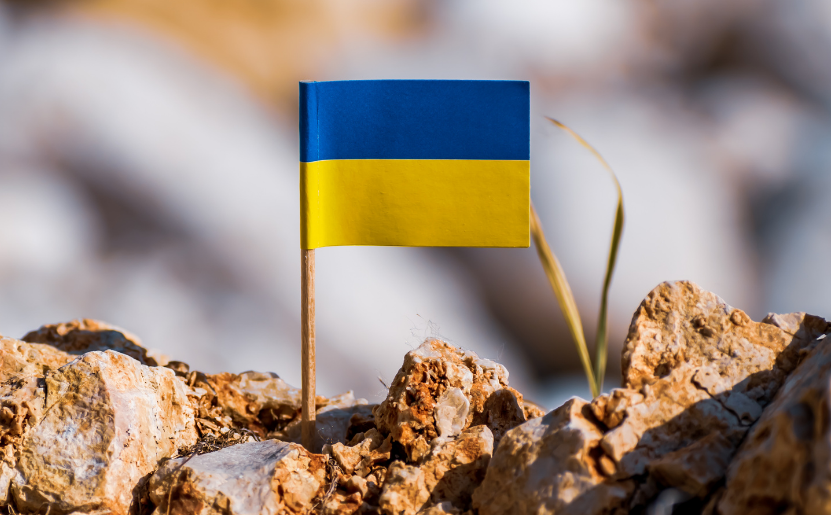 Image of Ukraine’s flag.