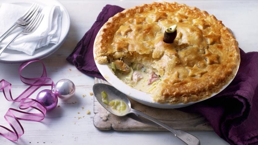 Turkey and ham pie