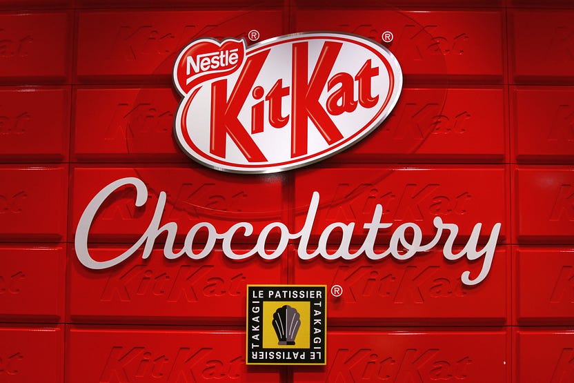 A KitKat sign
