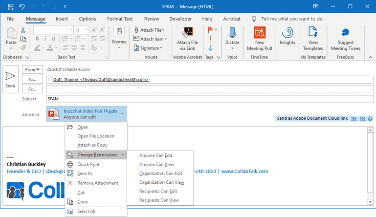 Outlook - Attach an Email to an Email