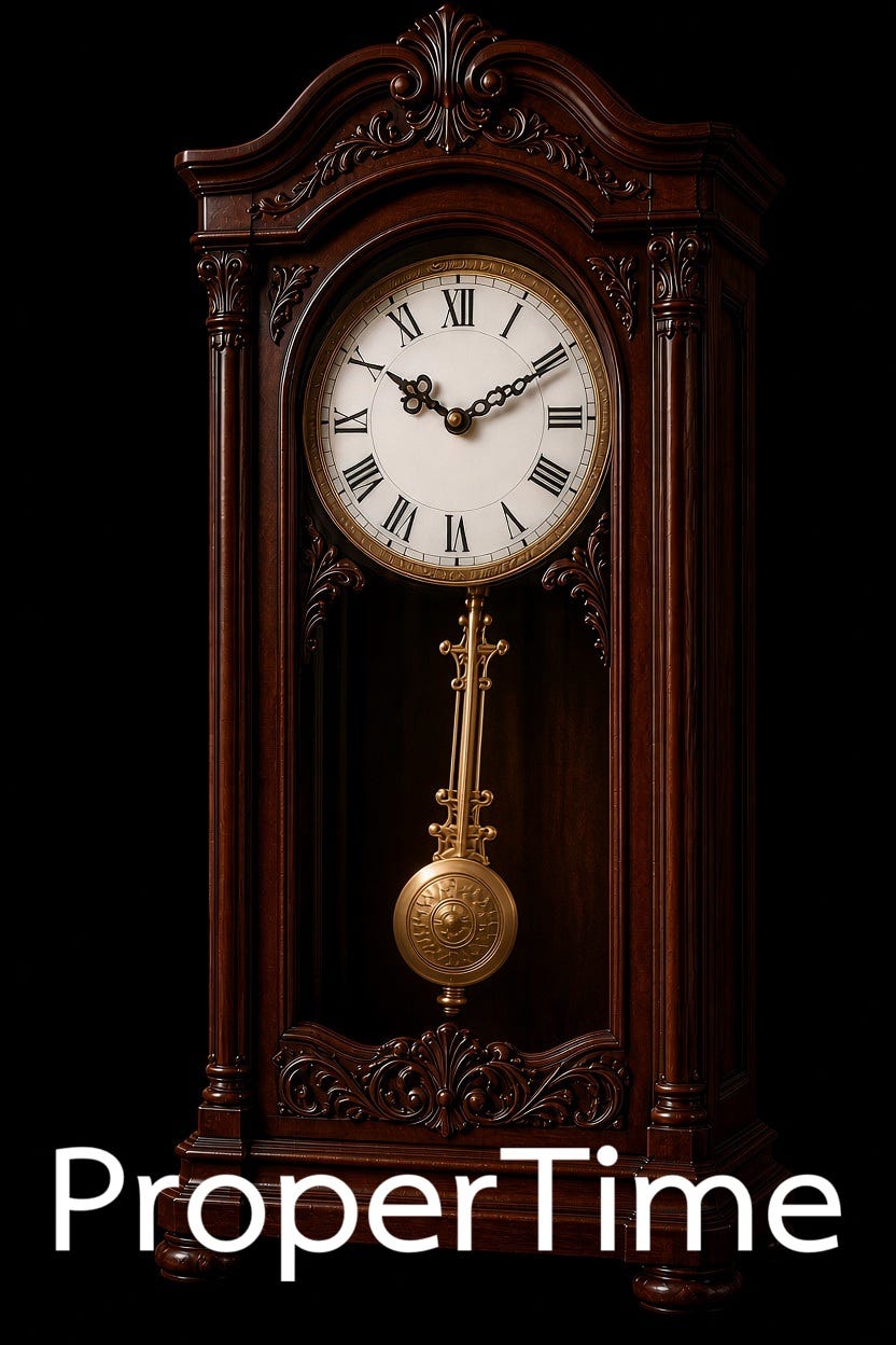 From Phase Structure to Proper Time
