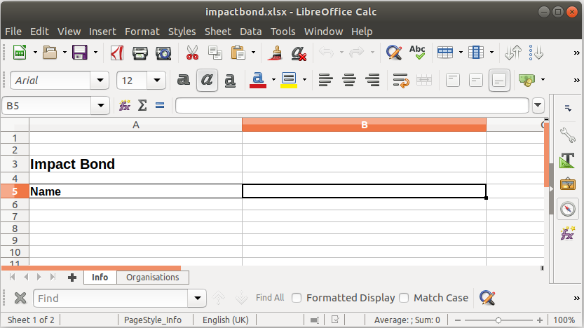 Spreadsheet with the special placeholder text replaced with blank cells