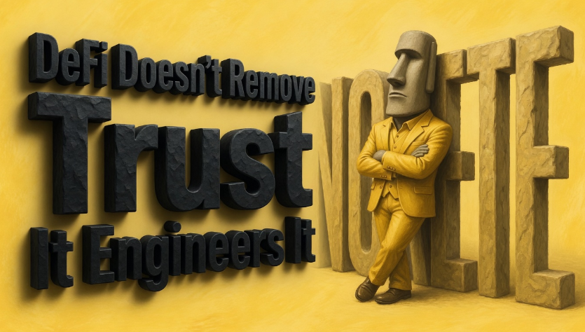 DeFi Doesn’t Remove Trust — It Engineers It