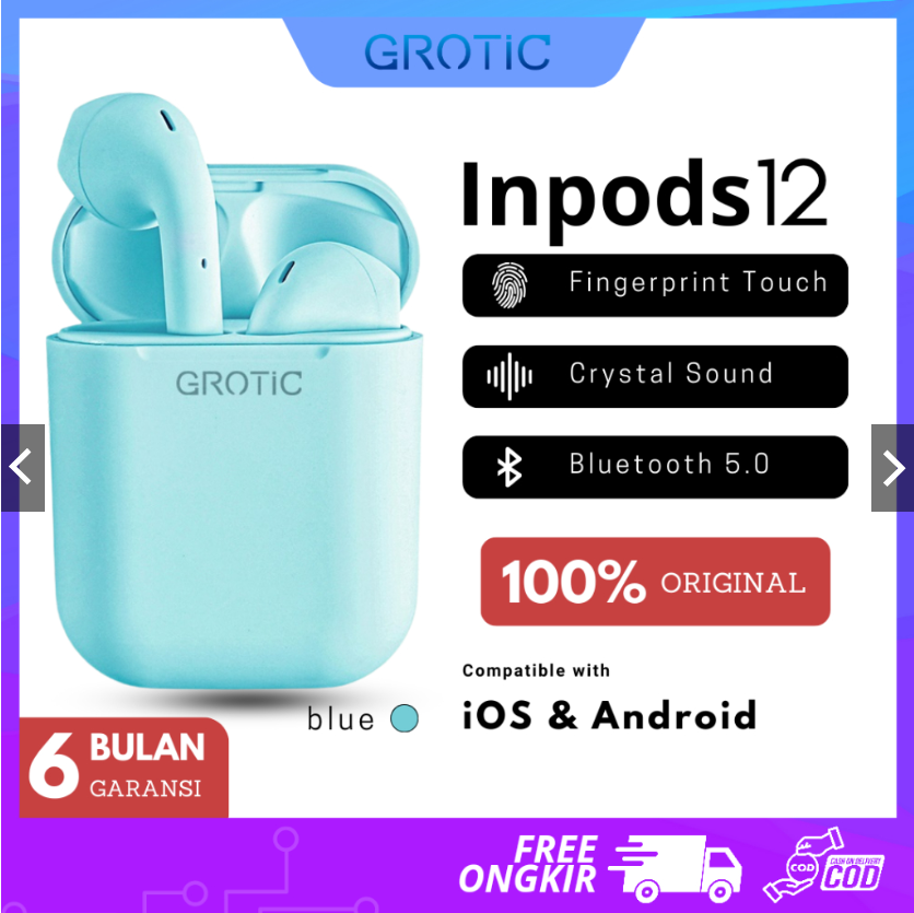 Headset Bluetooth InPods 12 TWS