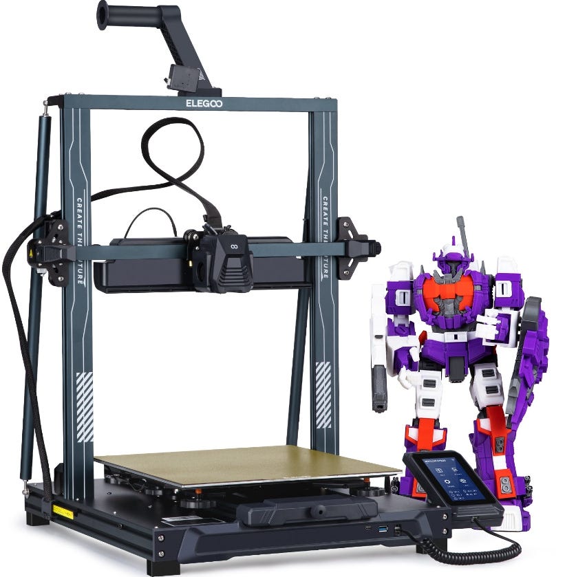 ELEGOO® Neptun 4 Plus FDM 3D Drucker Hohe Geschwindigkeit Bis zu 500mm/s 320x320x385mm Druckgröße Klipper High-Speed-Motherboard
