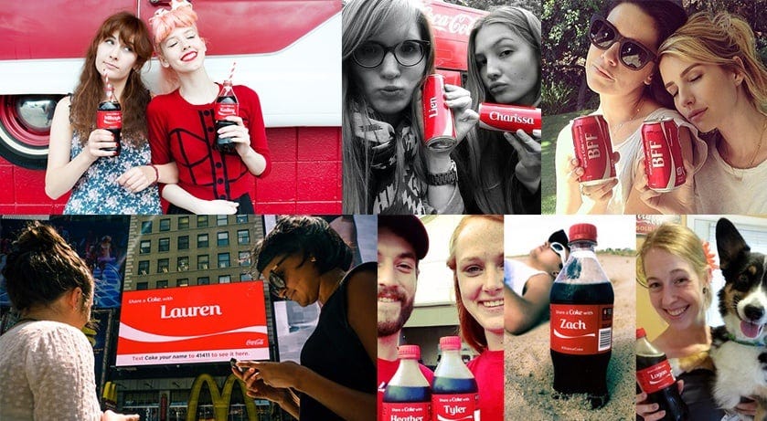 share a coke — UGC campaign