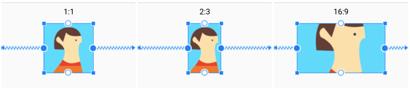 ratio constrained view samples for 1:1, 2:3, 16:9