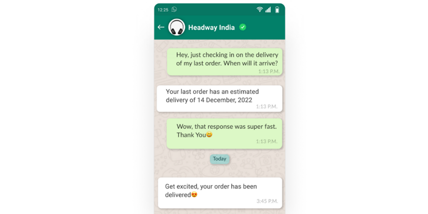 Order & Delivery Updates on WhatsApp