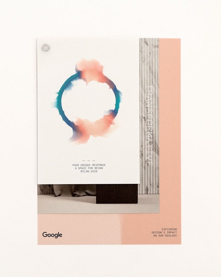Photo: Booklet cover of Google’s “A space for being” exhibition.