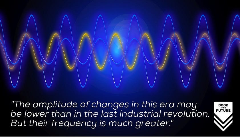 The amplitude of changes in this era may be lower than in the last industrial revolution. But their frequency is much greater.