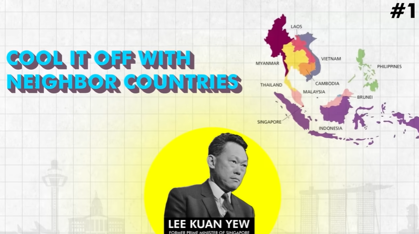 Lee Kuan Yew settled relationships with other countries