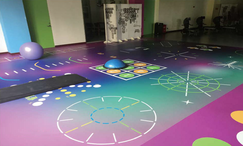 customized vinyl sheet floor