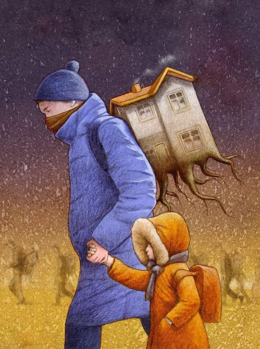 Uprooted. Image by http://pawelkuczynski.com/