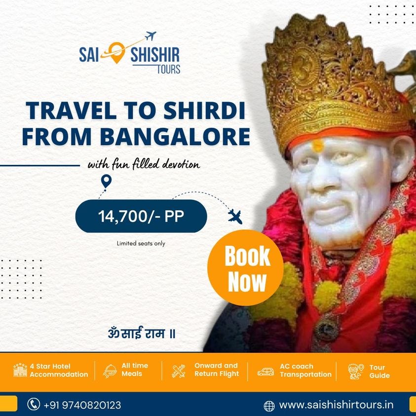 Shirdi Tour Package with Saishishir Tours