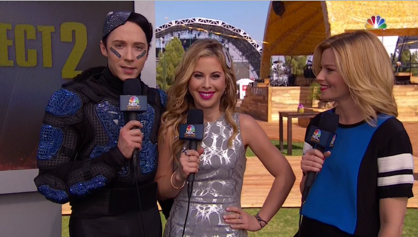 Johnny Weir Super Bowl outfit