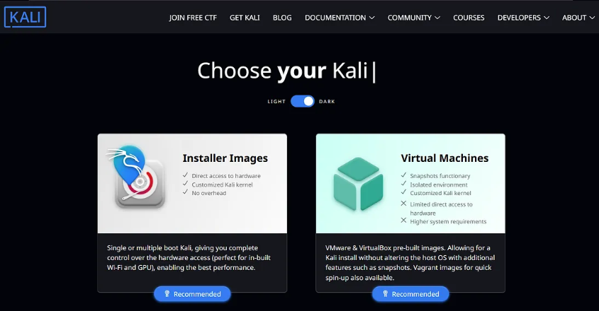 Kali Linux Installation{beginner’s guide for kali installation on VMware}