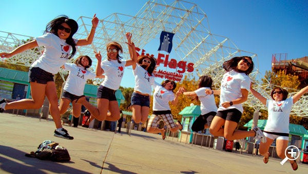 They love Magic Mountain a lot!