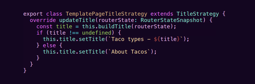 Page title using conditionals and variables