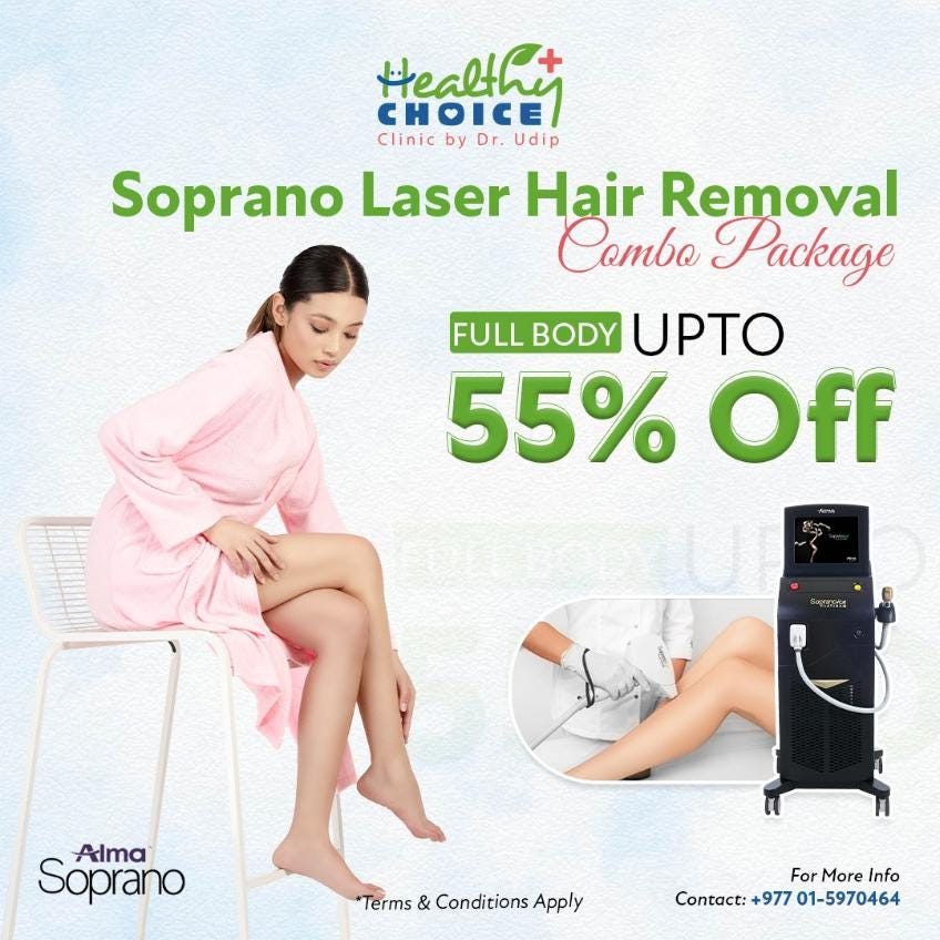 soprano laser hair removal offer in nepal