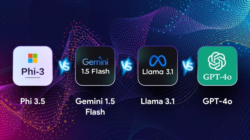 Phi 3.5 vs Gemini 1.5 Flash vs Llama 3.1 vs GPT-4o: AI Battle Royale